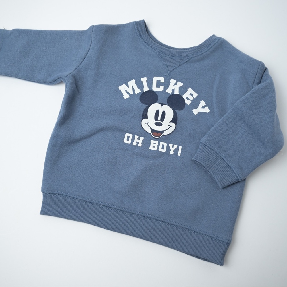 •NWT• DISNEY blue Mickey sweatshirt - 6mos